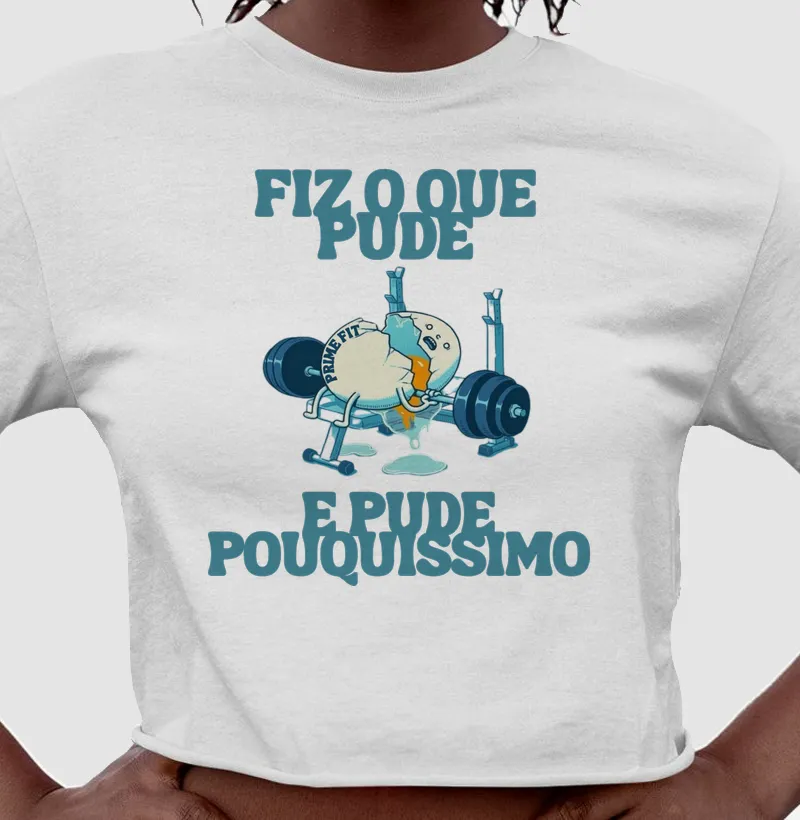 Cropped Personalizado – "Fiz o Que Pude"