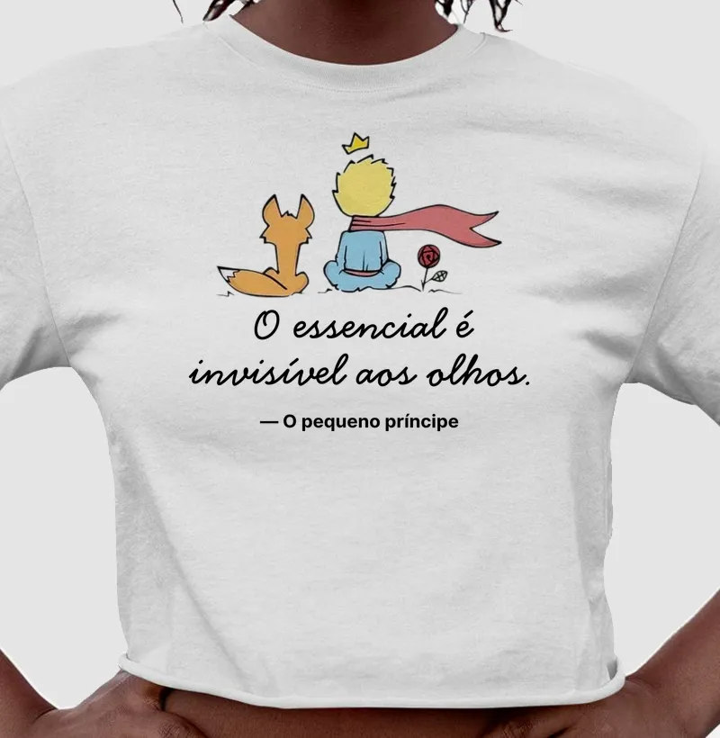 Cropped O Pequeno Príncipe - O essencial é invisível aos olhos - Cropped