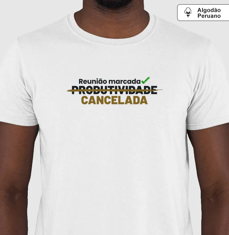 Agenda cheia - Camiseta Algodão Peruano