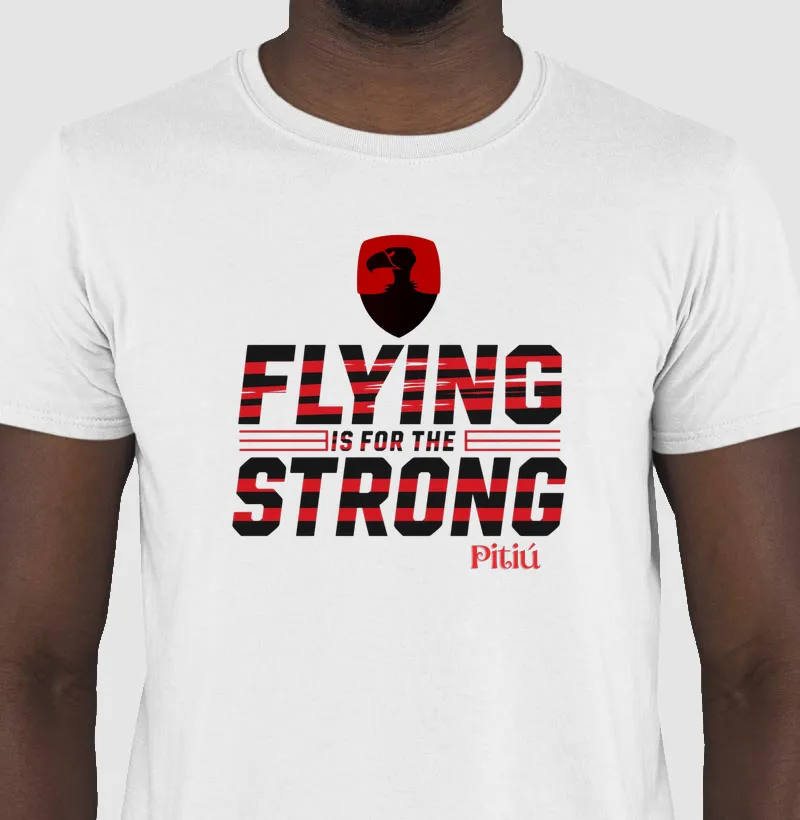 Camiseta branca Urubu Amazônico — Voar é para os fortes - Pitiú