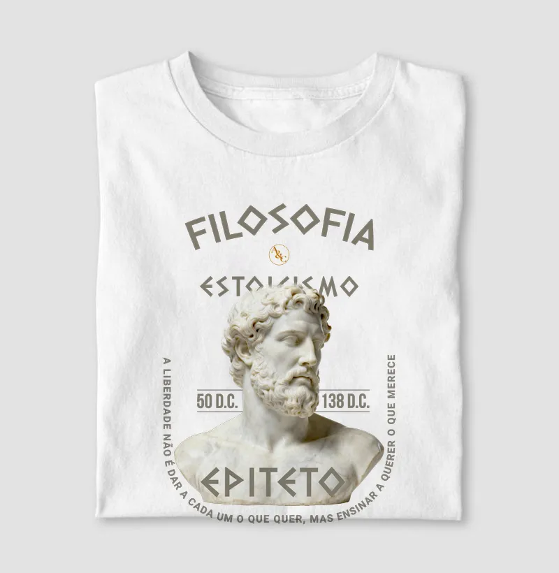 Camiseta Filosofia - Estoicismo- Epiteto