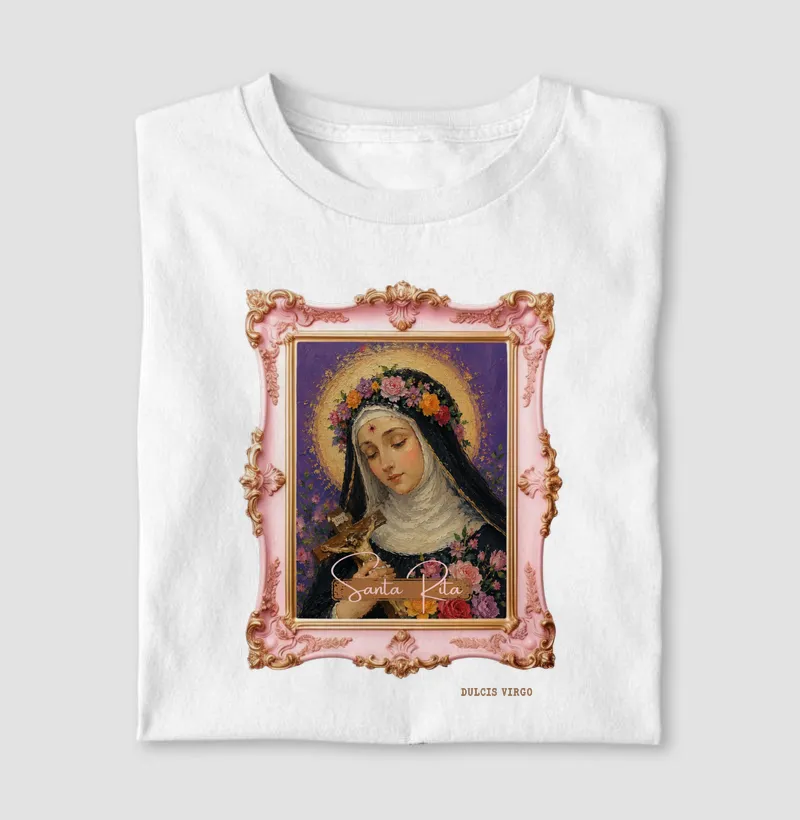 Santa Rita de Cássia - Pintura com Moldura