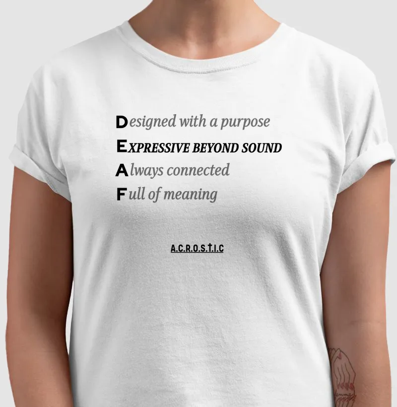 D.E.A.F | A.C.R.O.S.T.I.C