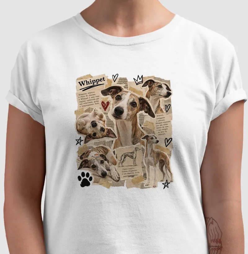 Whippet Vintage Collage