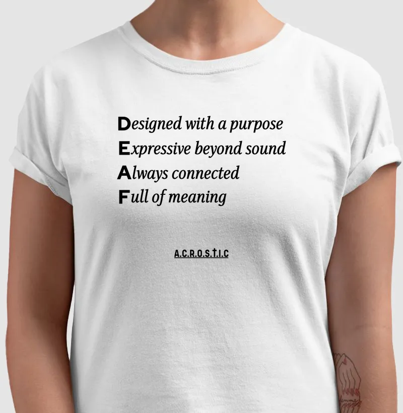 D.E.A.F | a.c.r.o.s.t.i.c