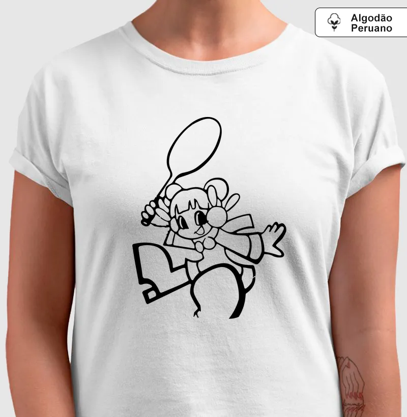 ANIME TENNIS - Camiseta Algodão Peruano