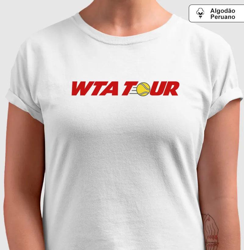 WTA TOUR - Camiseta Algodão Peruano