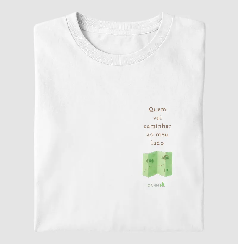Camiseta Revelação de Gravidez para o Pai — Quem Vai Caminhar ao Meu Lado