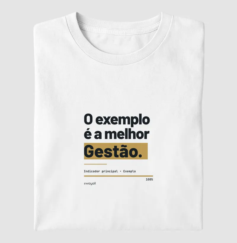O exemplo é a melhor gestão