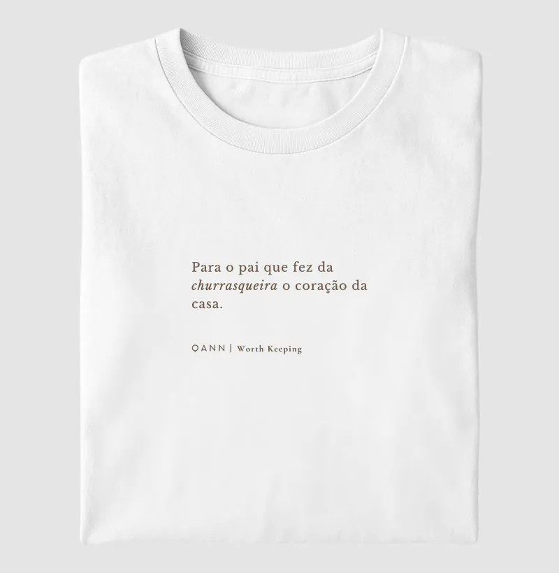 Camiseta Para Kit Dia dos Pais — Churrasqueira
