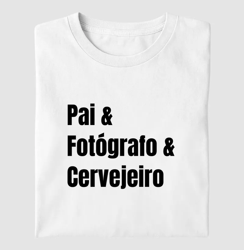 Pai fotógrafo cervejeiro