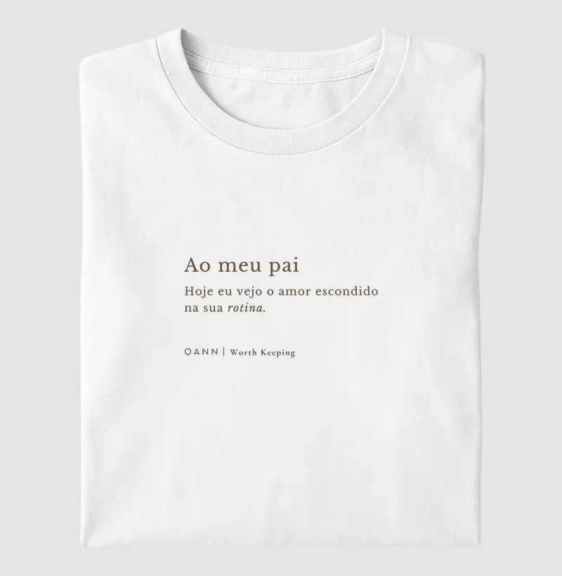 Camiseta Dia dos Pais — Rotina
