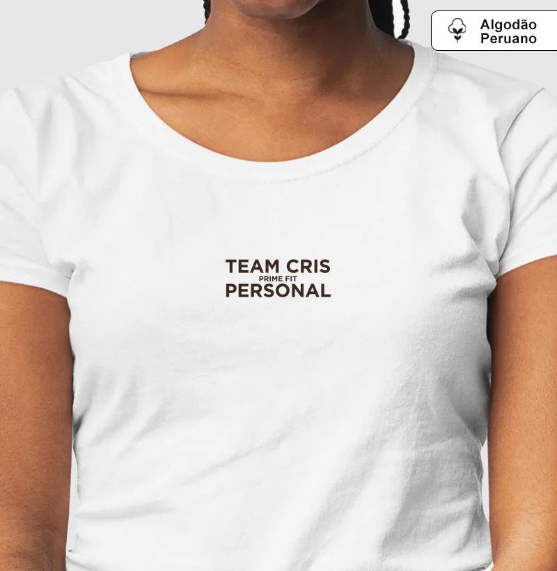 Camiseta Algodão Peruano Team cris personal