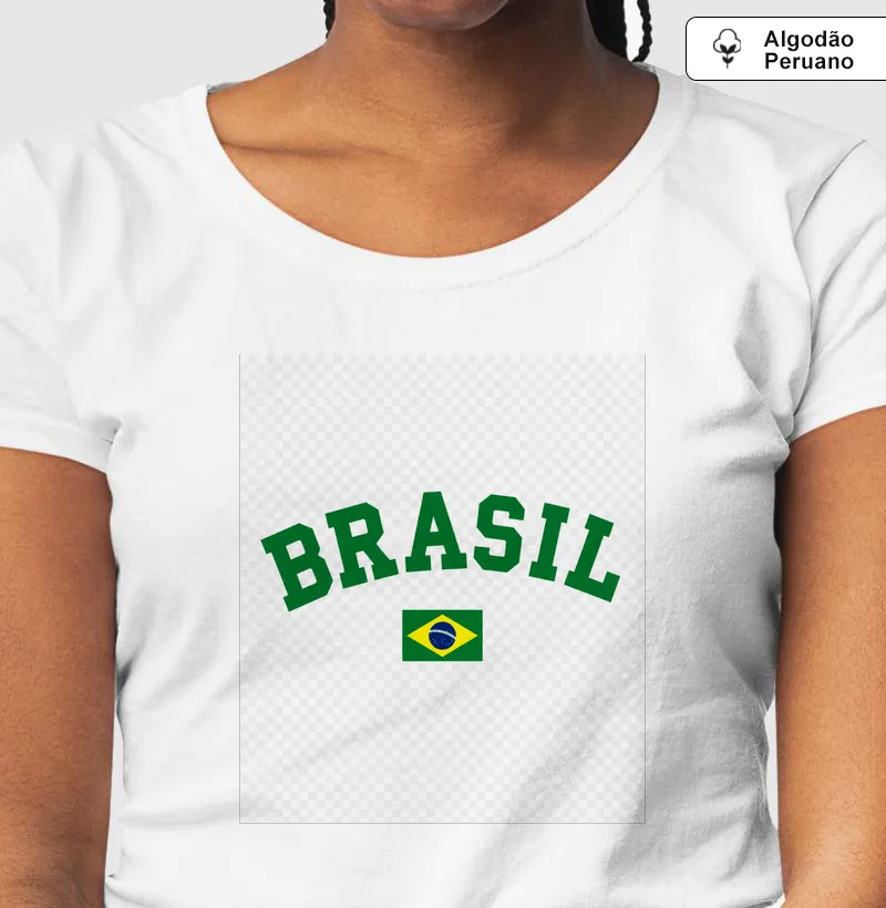 Camiseta Premium Brasil (ALGODÃO PERUANO)