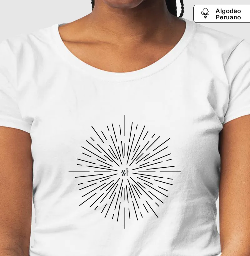 Camiseta Baby Look WayAll Premium - Aura Monocromática