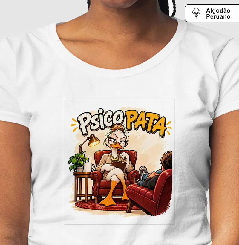 PSICO PATA - Camiseta Algodão Peruano