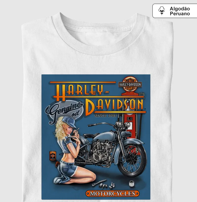 Supreme Harley Pin Up 4 (tecido algodão peruano)