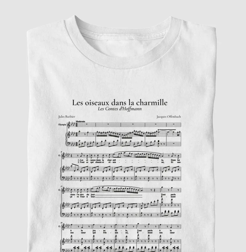 Les oiseaux dans la charmille - Hoffmann | Camiseta de Ópera - Camiseta