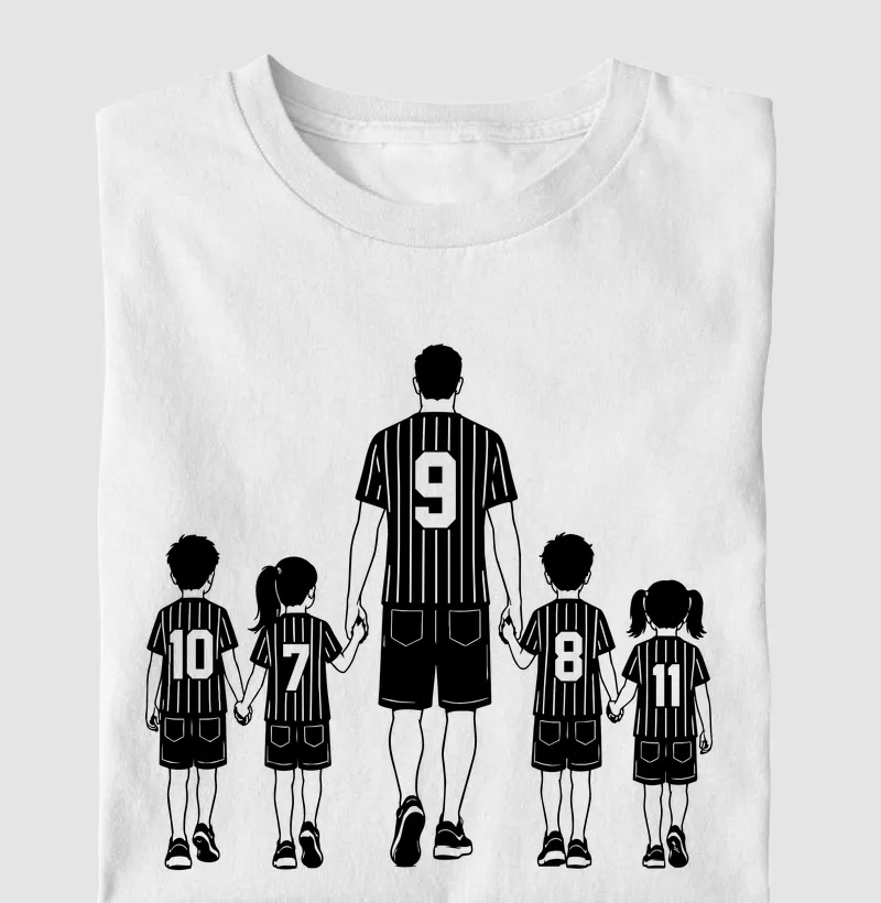 Pai e 4 filhos