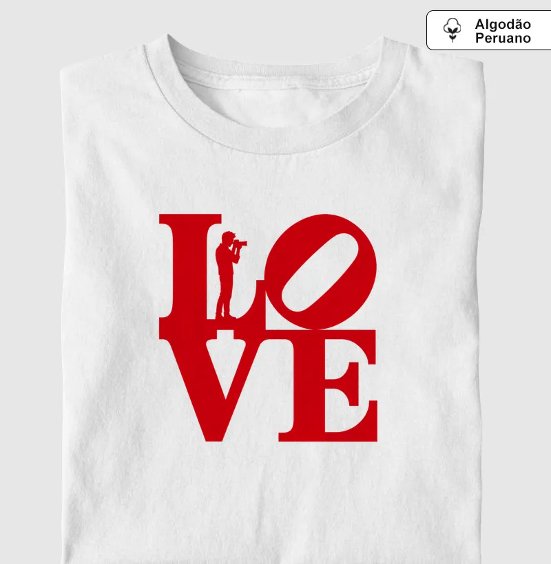 Love - Ele - Camiseta Algodão Peruano