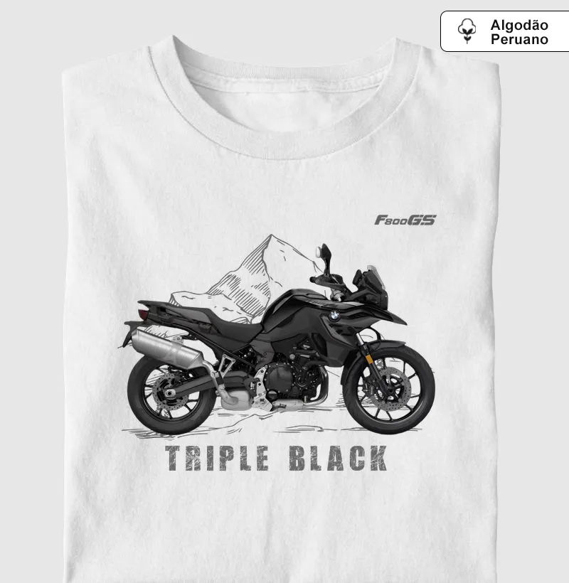 Supreme BMW GS F800 Triple Black (tecido algodão peruano)