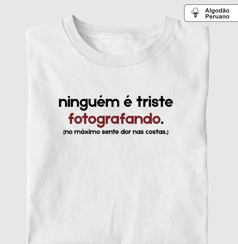 Ninguém é triste fotografando