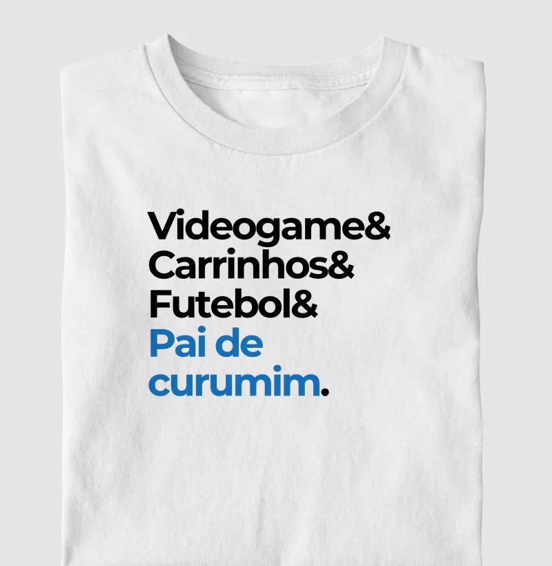 Videogame, carrinhos, futebol, pai de curumim