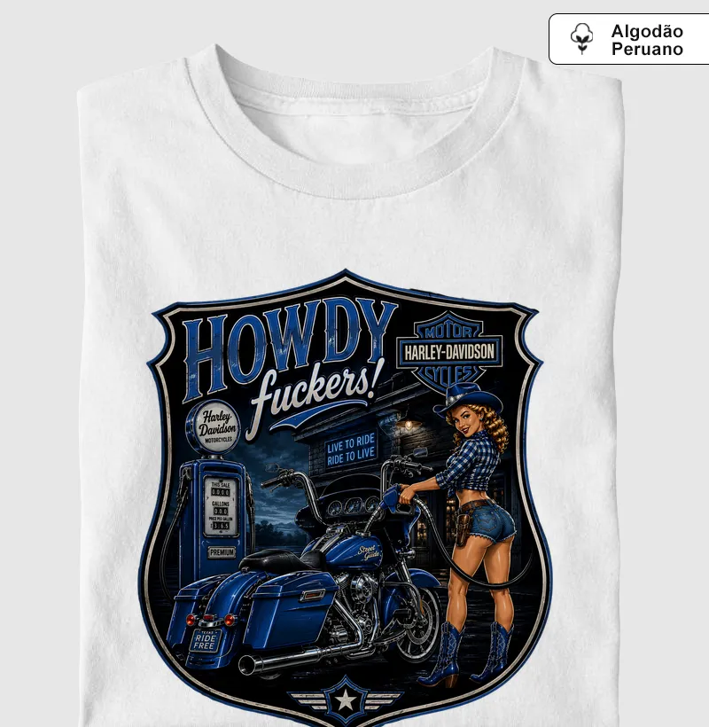 Supreme Harley Pin Up 5 (tecido algodão peruano)