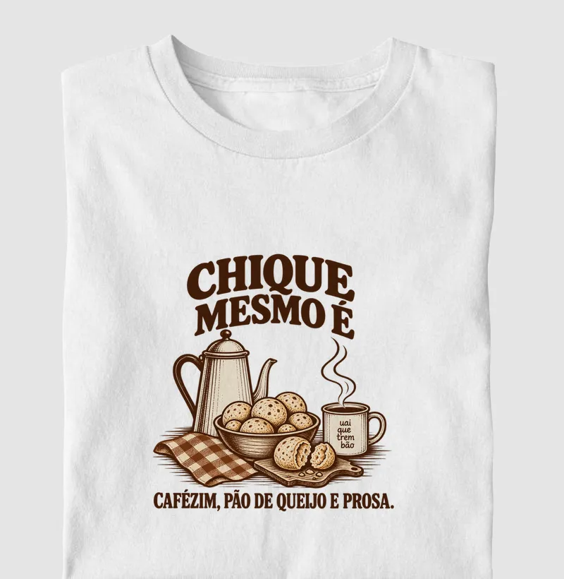 Chique mesmo é cafézim, pão de queijo e prosa.