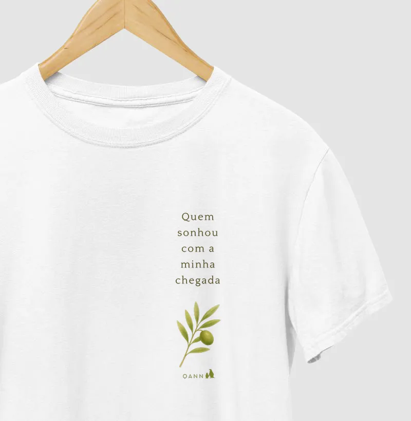 Camiseta Revelação de Gravidez para o Pai — Quem Sonhou com a Minha Chegada