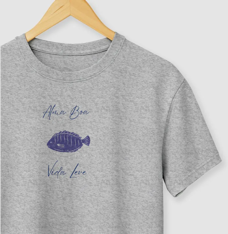 Minicraque Fishing - Alma Boa,Vida Leve - Camiseta