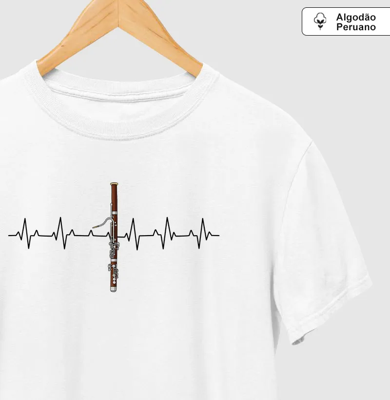Batimentos em Fagote - Camiseta Algodão Peruano