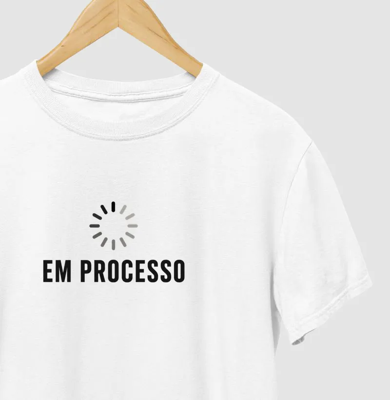 Camiseta Em Processo – Minimalista – No Plan Club