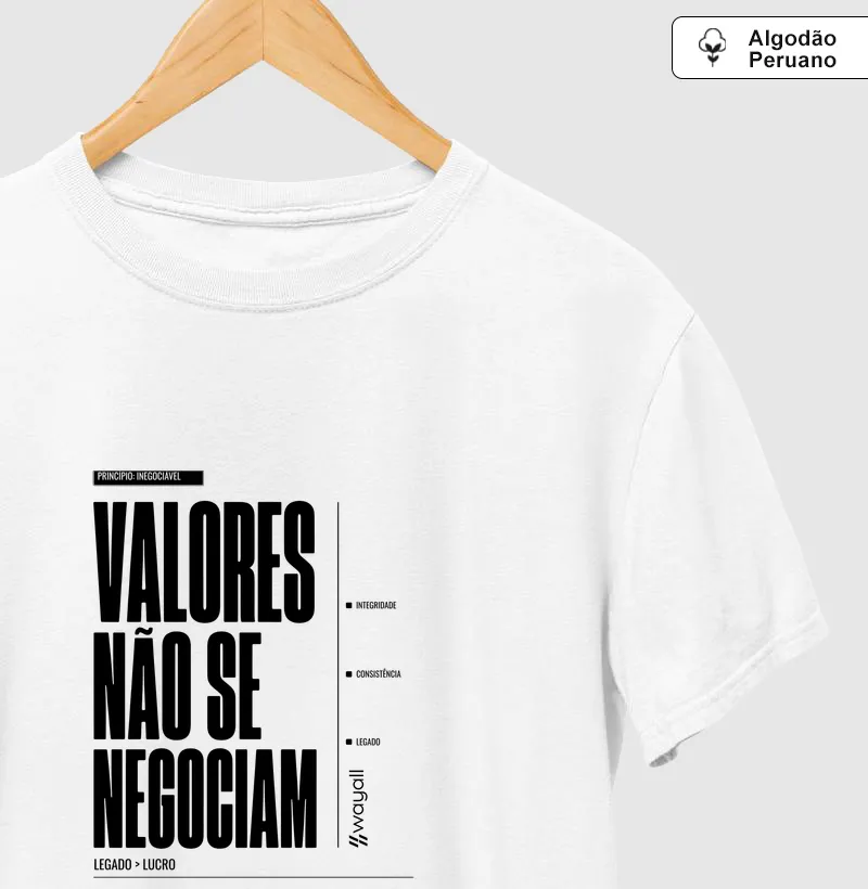 Valores não se negociam