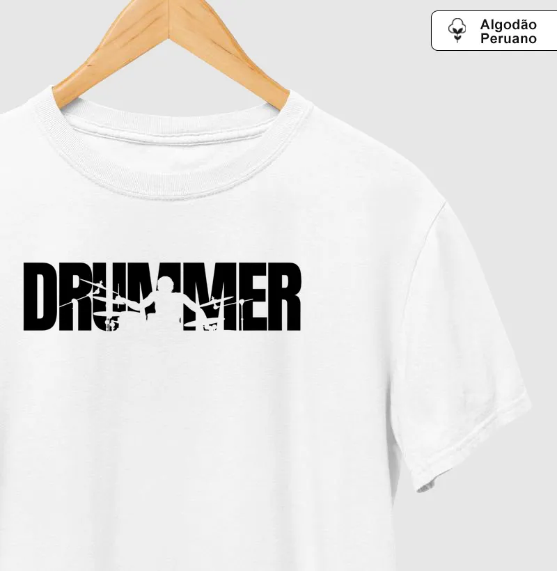 Drummer - Camiseta Algodão Peruano