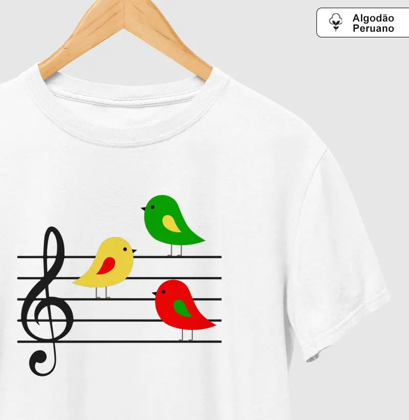 Três passarinhos na partitura