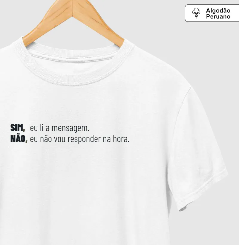 Li, mas não vou responder
