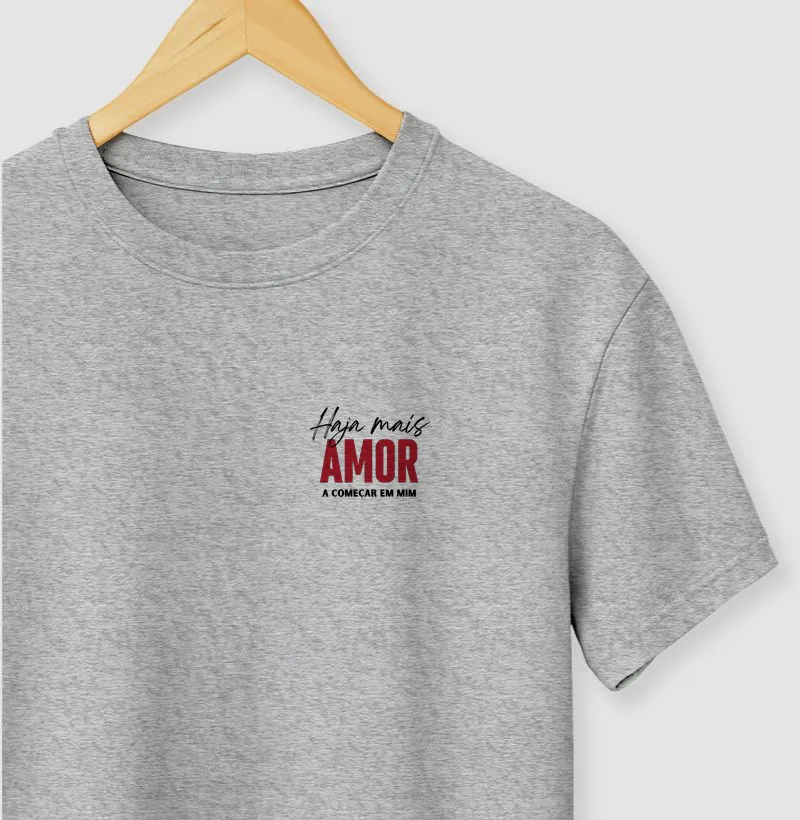 Camiseta Mais Amor bolso