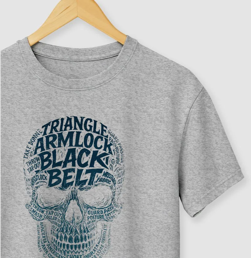 Black Belt Skull Colored