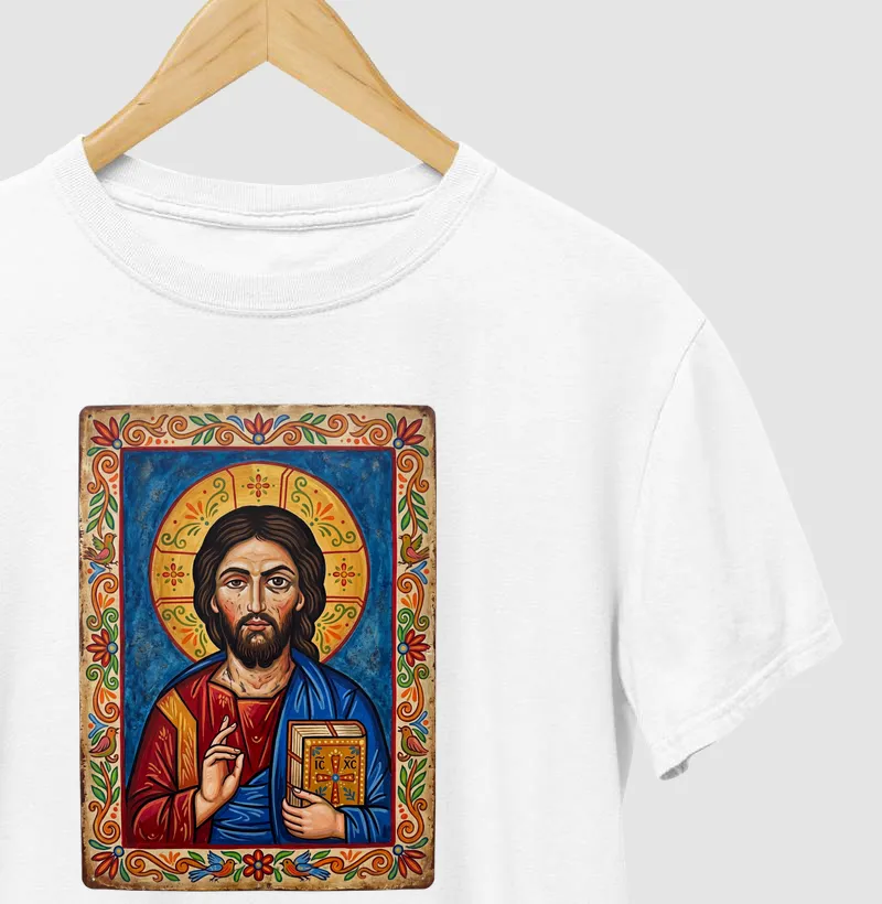 Cristo Pantocrator Folk Art