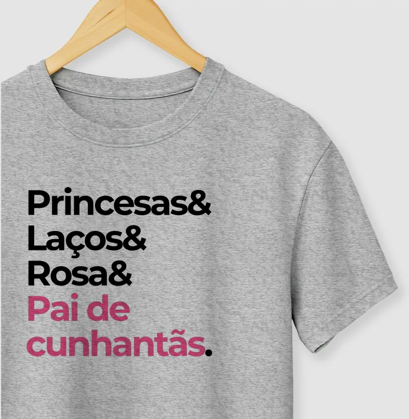 Princesas, laços, rosa, pai de cunhantãs 