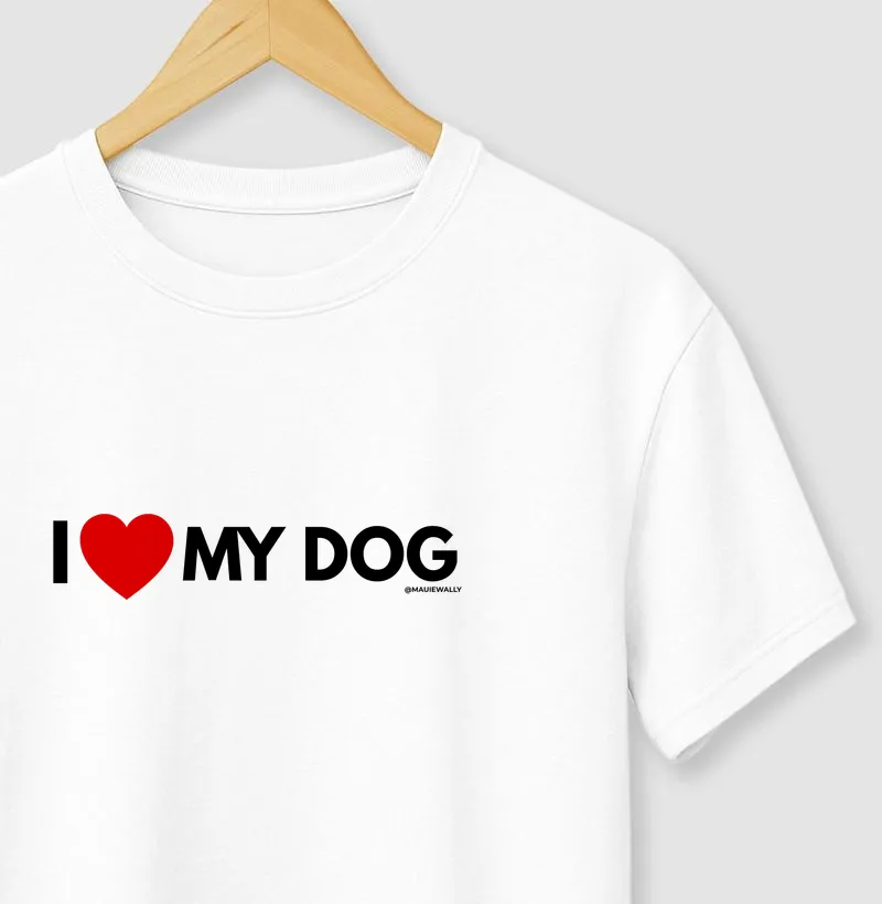 I Love my Dog (red)