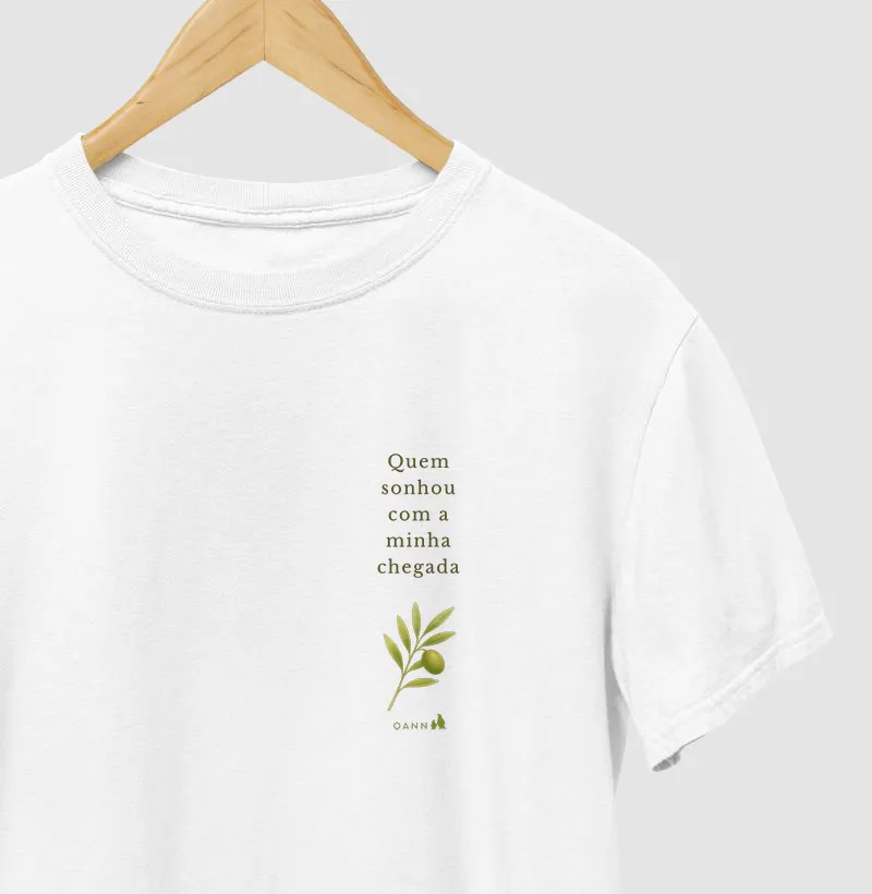 Camiseta Revelação de Gravidez para o Pai — Quem Sonhou com a Minha Chegada
