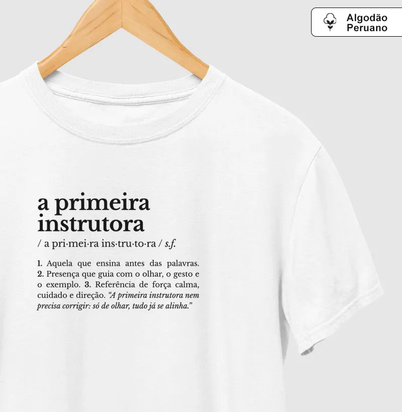 a primeira instrutora – substantivo feminino