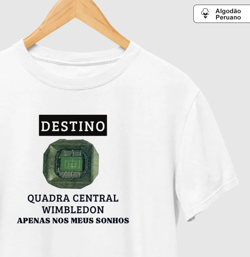 SÓ NOS MEUS SONHOS - Camiseta Algodão Peruano