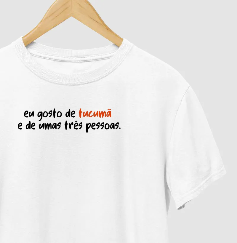 Eu gosto de tucumã e de umas três pessoas