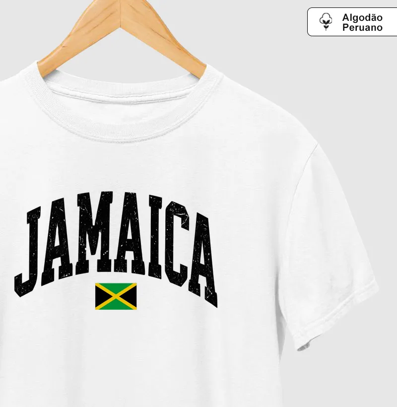 Jamaica Minimal - Camiseta Algodão Peruano