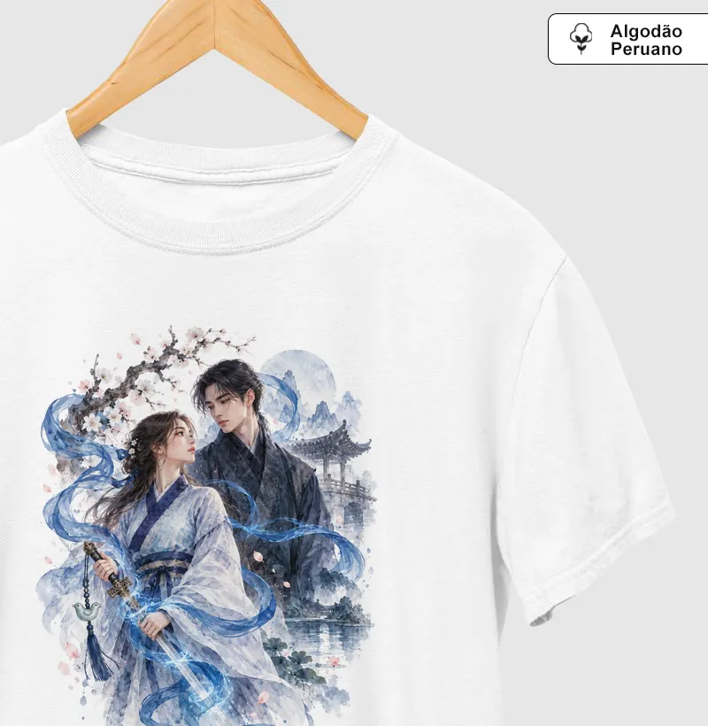 Camiseta Premium Dorama Espírito Azul | Espada, Magia e Romance - Entre Almas e Destinos