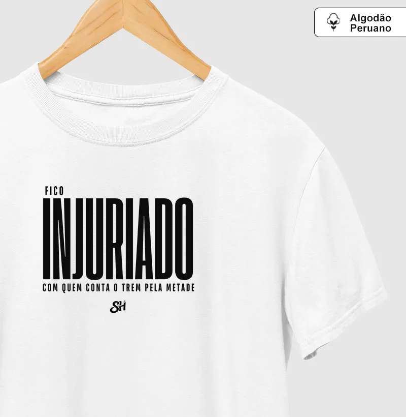 Fico injuriado(a) com quem conta o trem pela metade 