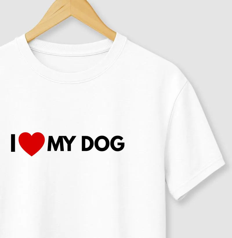 I Love my Dog (red)